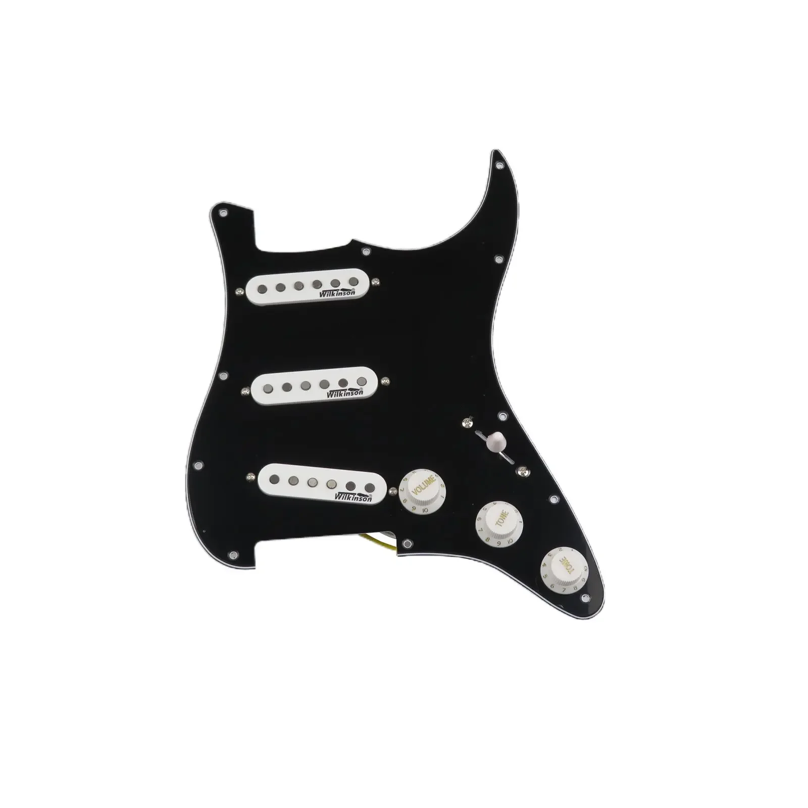 

St Guitar Pickups SSS Single Coil Guitar Loaded Prewired Pickguard Wilkinson Ainico 5 Parts Replace