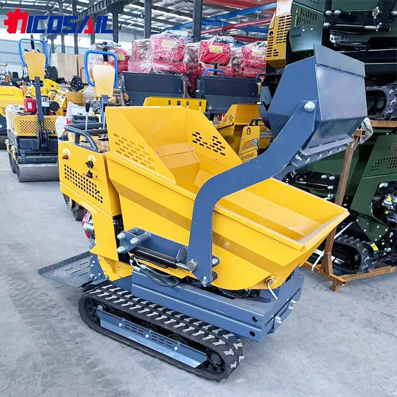 شاحنة قلابة هيدروليكية عالية الطرف صغيرة شاحنة قلابة مجنزرة الموردين