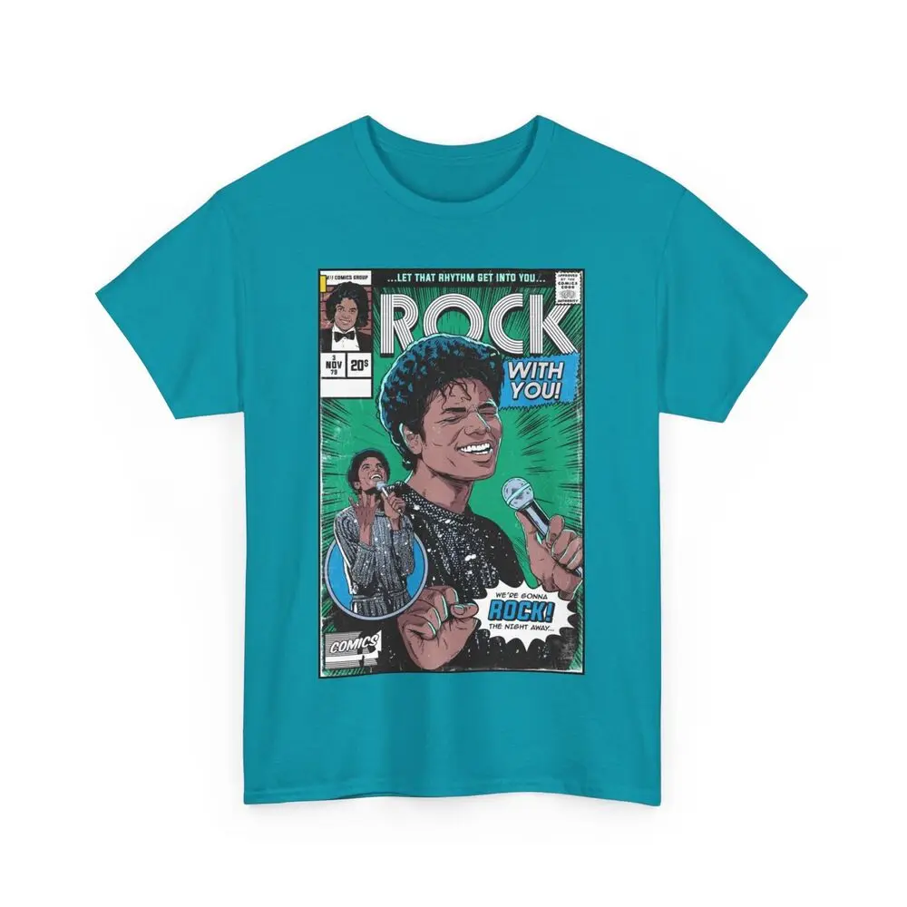 Michael Jackson Rock With You Comic T Shirt Unisex Heavy Cotton Tee