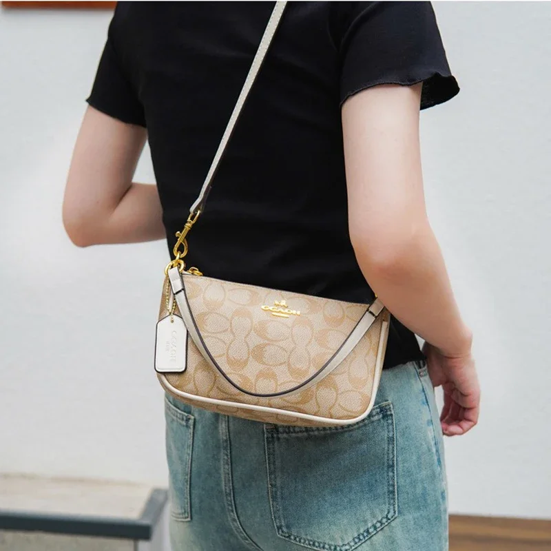 2024 New Texture Printed Simple and Fashionable Underarm Single Shoulder Crossbody Handheld Women\'s Bag