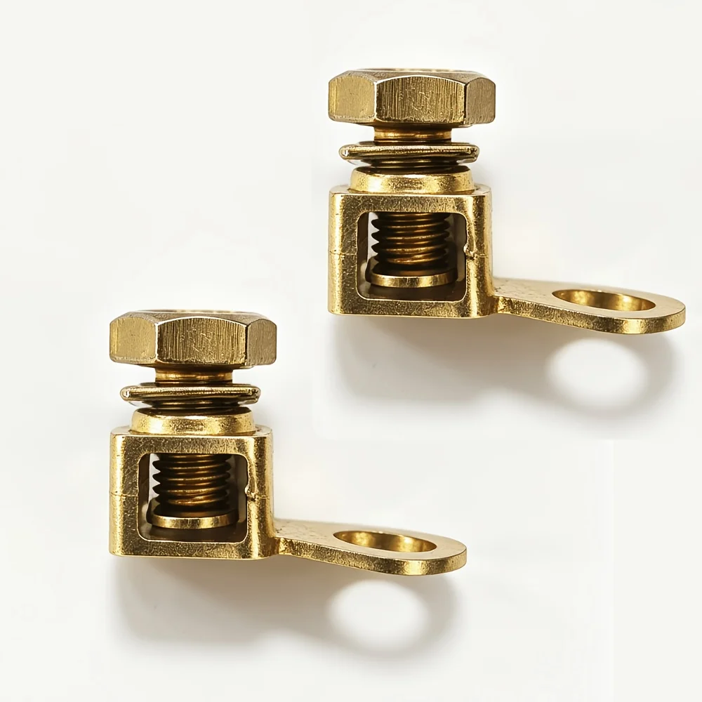 2PCS Heavy Duty Wire Terminal Kit Cold Crimp Battery Cable Terminals Universal Automotive Marine Electrical Connection Accessori