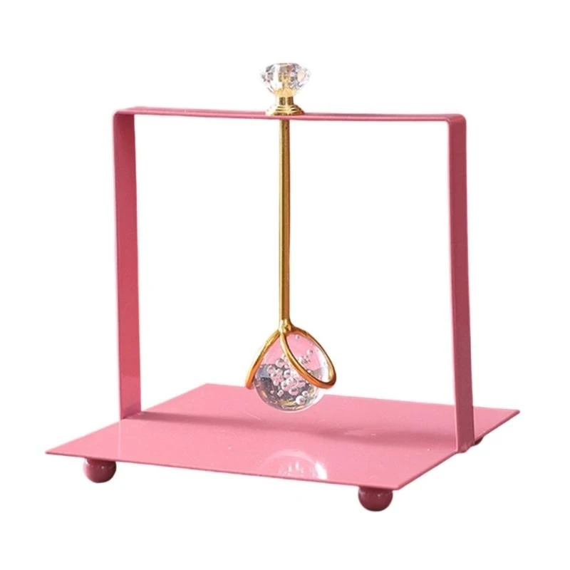 

E8BD Contemporary Crystal Tissue Holders Sturdy Iron Structure Tissue Dispenser Unseamd Integration With Living Room Decors