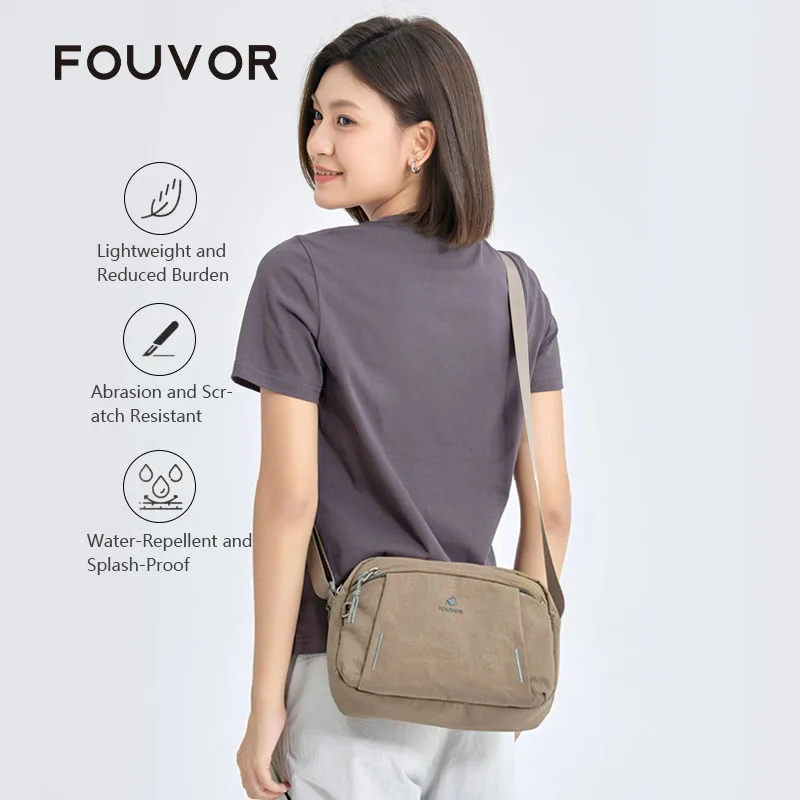 

FOUVOR Women's Small Shoulder Bag 2026 Trend Lightweight Waterproof Crossbody Bag Fashion Casual Elegant Square Bags 3073-07