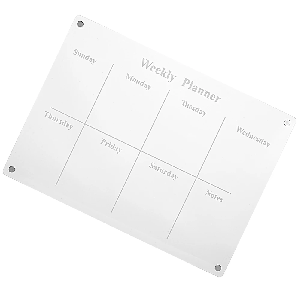 Boards Magnetic Note Fridge Dry Erase The List Calendar for Refrigerator Acrylic