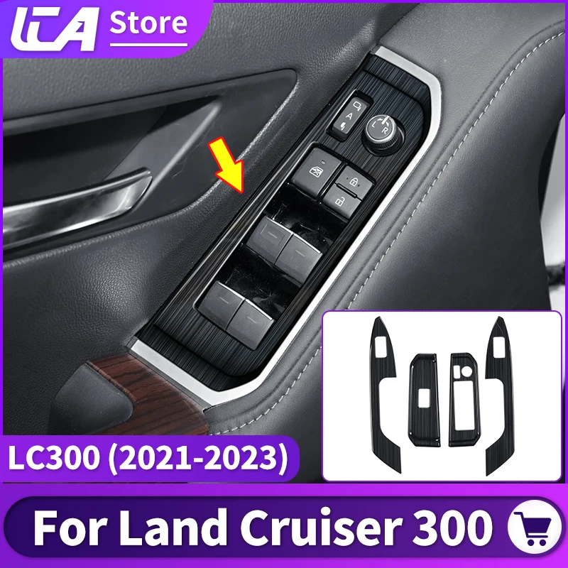 

Для Toyota Land Cruiser 300 2021 2022 2025 украшение панели управления окном защитная наклейка LC300 аксессуары для интерьера тюнинг