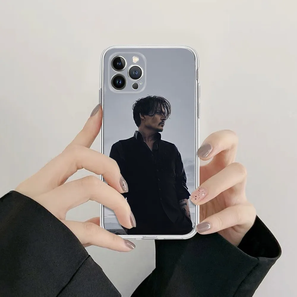 J-Johnny Depp Phone Case Silicone Soft For Iphone 16 15 14 13 12 11 Pro Mini XS MAX Plus X Cover