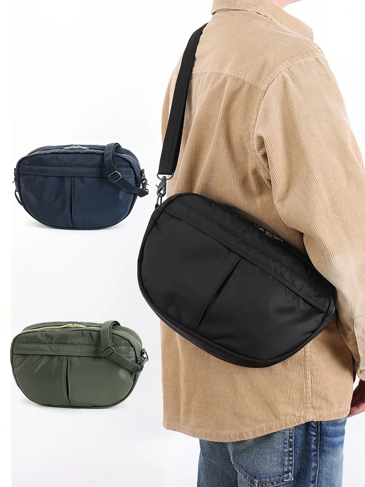 Versatile Nylon Backpack Water-Resistant Casual Unisex Commuting Travel Single Shoulder Crossbody Small Bag for Young Adults