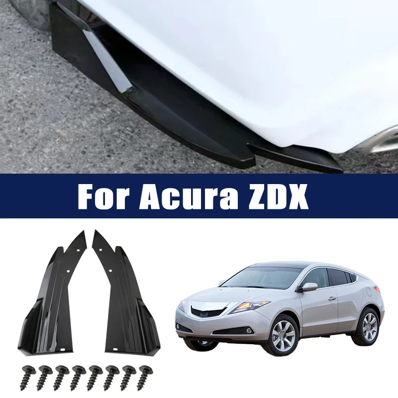 

Car Rear Bumper Spoiler Lip Carbon Fiber Wing Trim Protection Anti-crash Diffuser Side Skirt Wrap Angle Splitter for Acura ZDX
