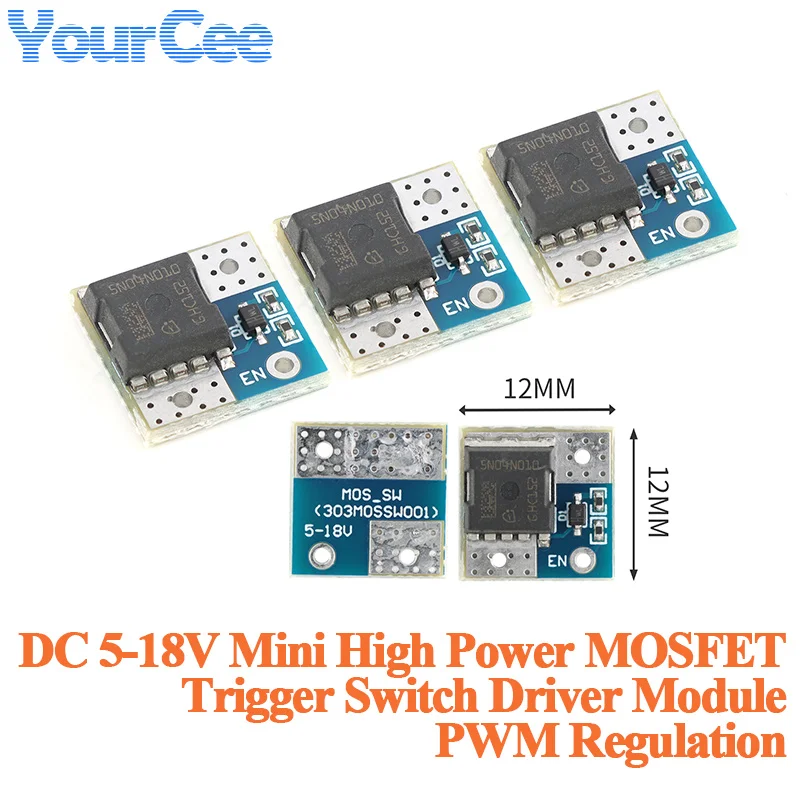 MOSFET PWM Regulation Control Board Field Effect Tube Trigger Switch Driver Module MOS DC 5-18V Mini High Power 80A-150A 200A