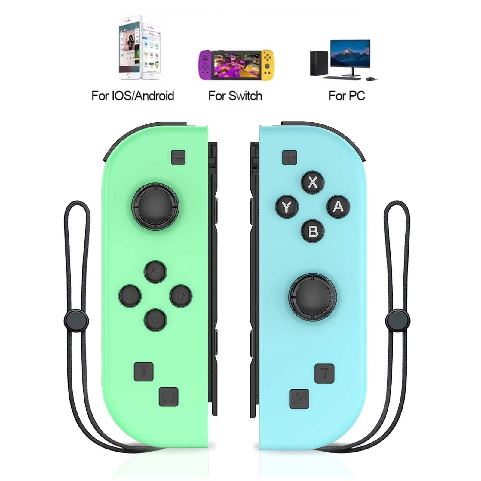 Joypad for Nintendo Switch/Ios/Android/Pc, Gamepad for Remote Controller with Wake-up Function Motion Control/Dual Vibration