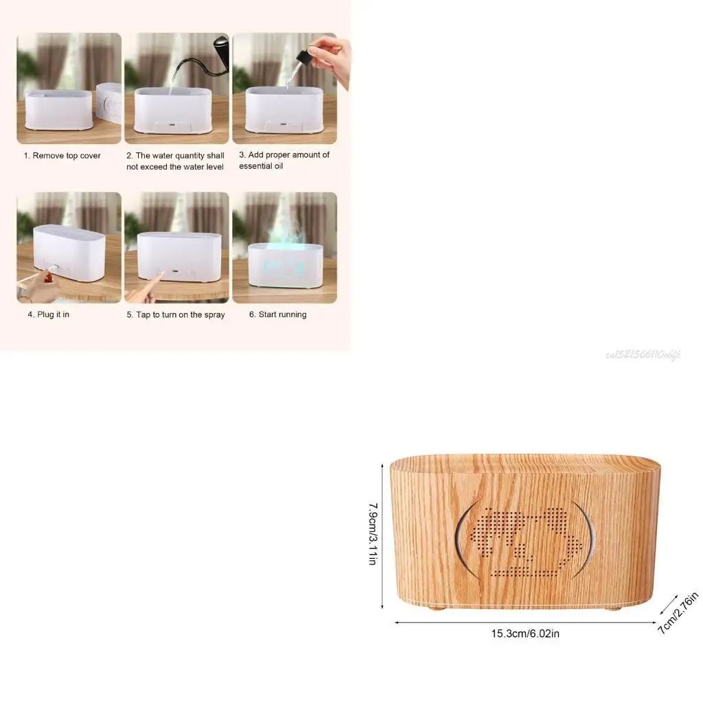 

27RB Диффузор эфирного масла 160 мл увлажнителя воздуха с 7 цветными светодиодными светильниками для аксессуаров увлажнения дома