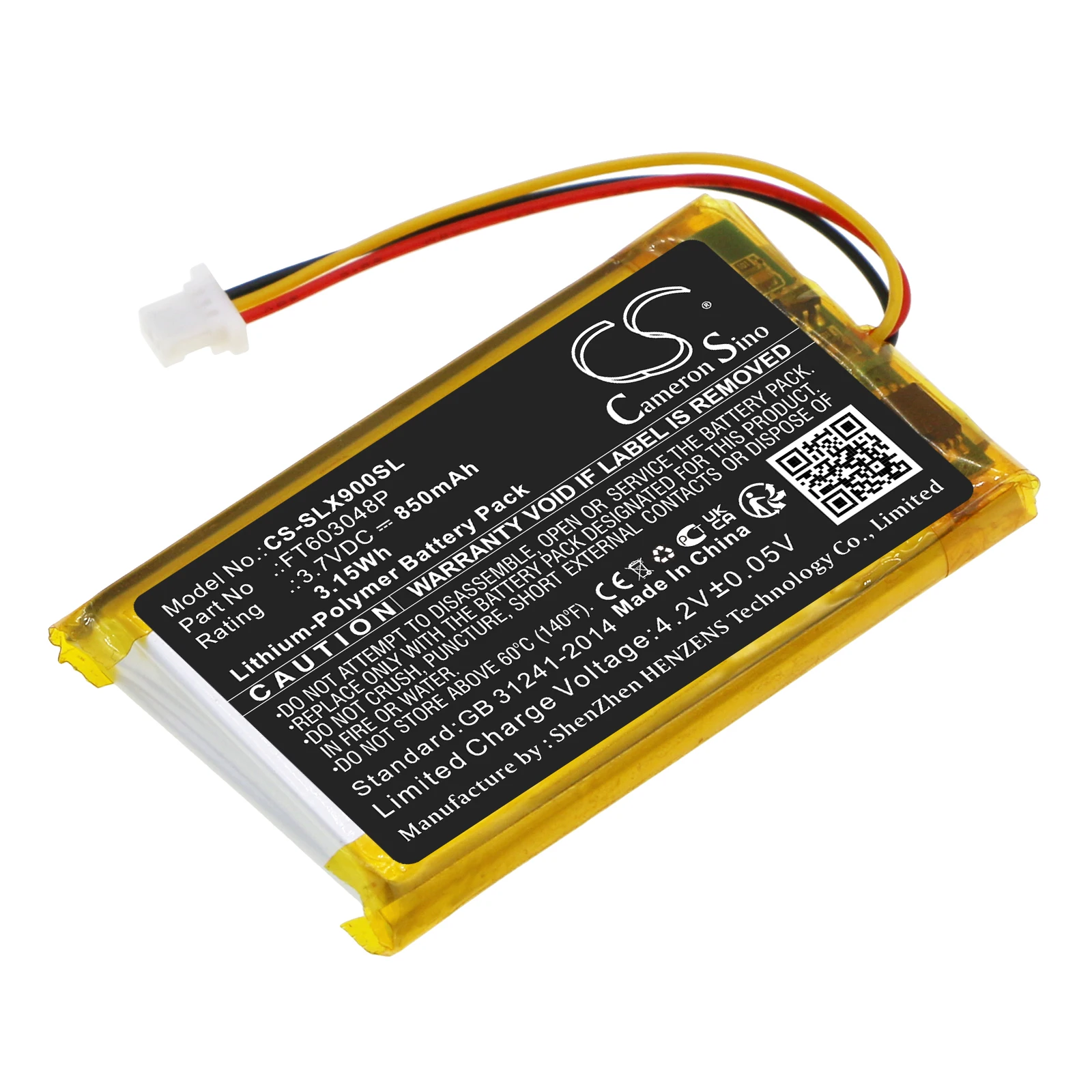 CS 3.7V 850mAh Replacement Wireless Headset battery FT603048P for SteelSeries Arctis PDP LVL50, Arctis 9X +TOOL
