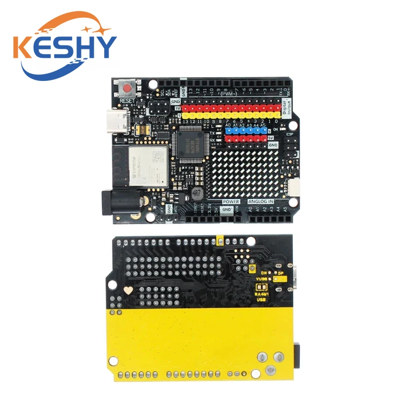 Placa de desarrollo UNO R4 Minima/WIFI tipo C USB ESP32-S3 WIFI Edition para controlador de aprendizaje de programación Arduino