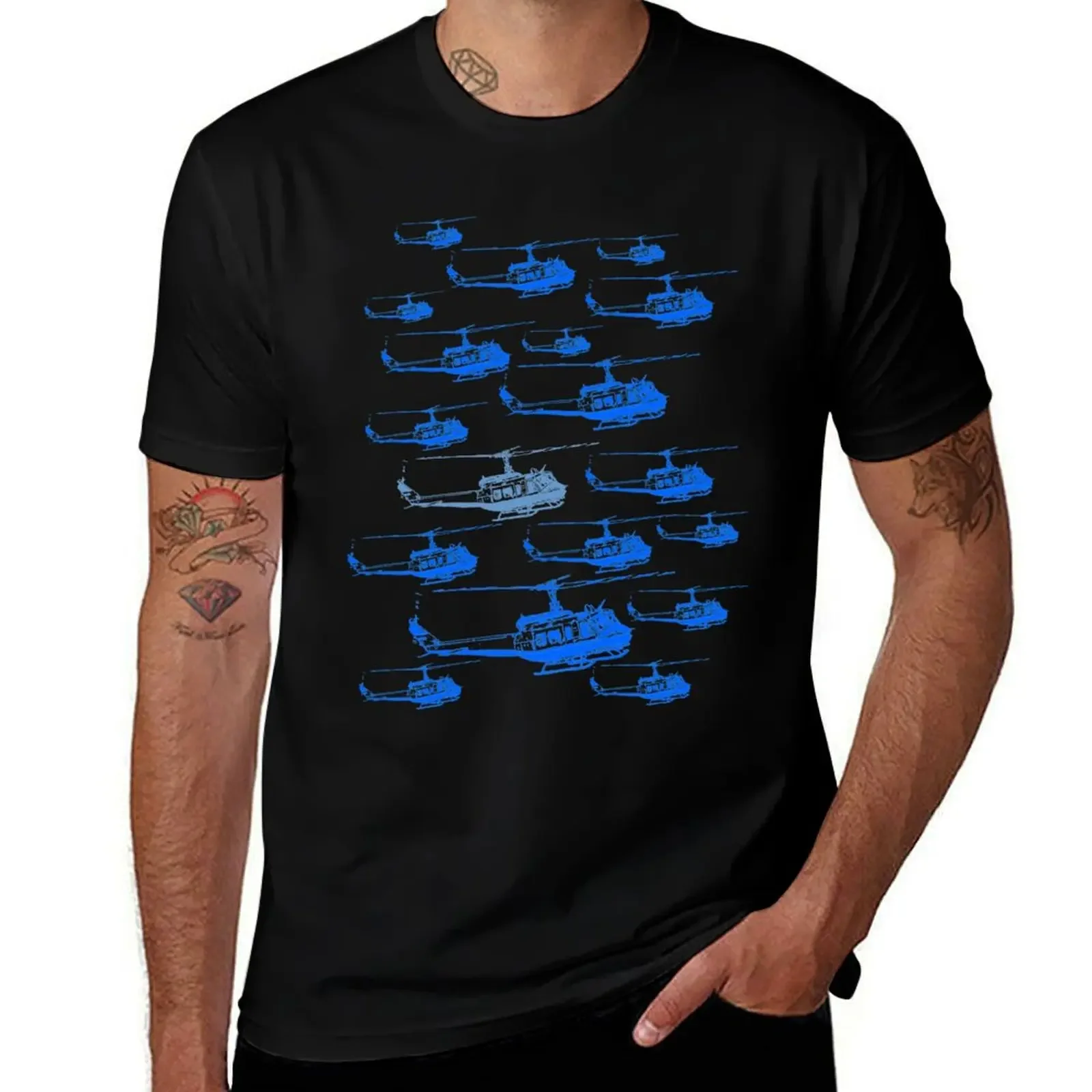 UH-1H Iroquois Huey T-Shirt vintage graphic tee sublime custom t shirt custom shirt black t-shirts for men