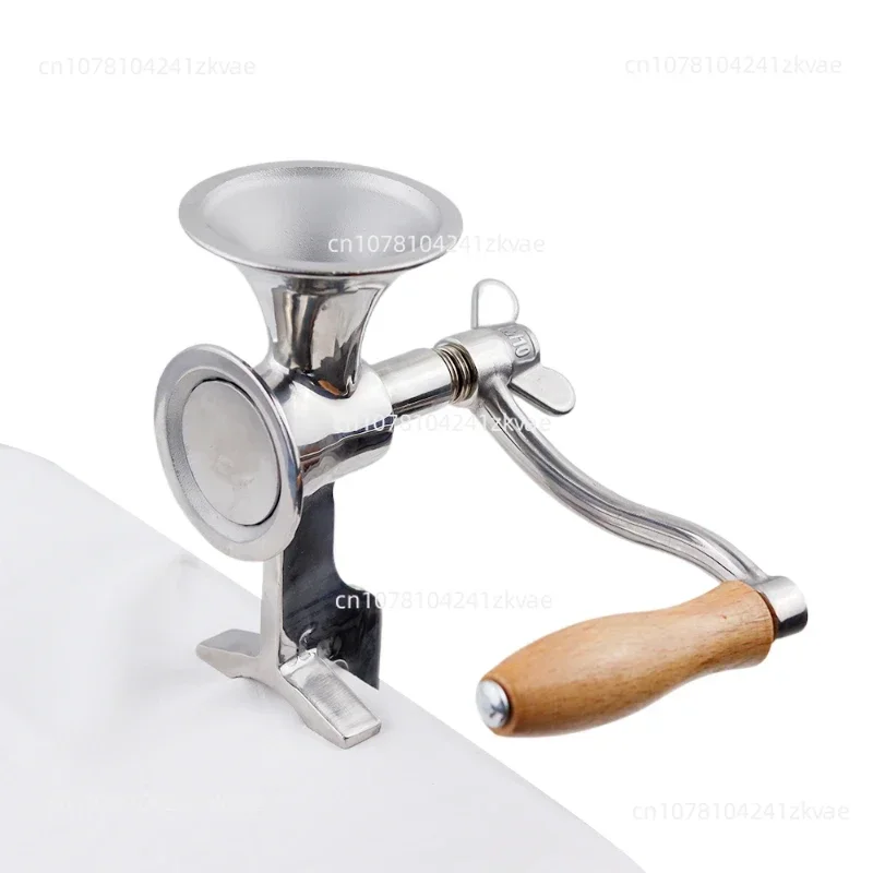 

Manual home use stainless steel dry grain corn mill coffee bean grinder crusher Fixed type
