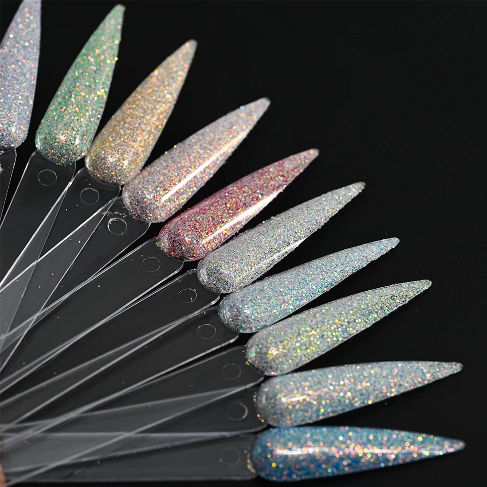 10 gr/beutel Glänzende Feine Glitter Nagel Pulver Maniküre Sparkly Chrom Pigment Staub Candy Coat Effekt Gel Polnisch Nail art Dekorationen