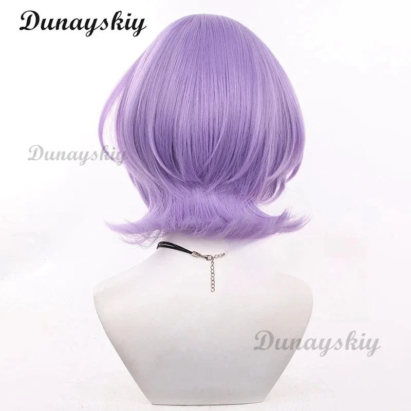 AAA 2025 Fuyume 코스프레 가발 ES Hanamura 애니메이션 여성용 귀여운 가발 보라색 내열성 합성 머리 할로윈 역할 놀이 Customi