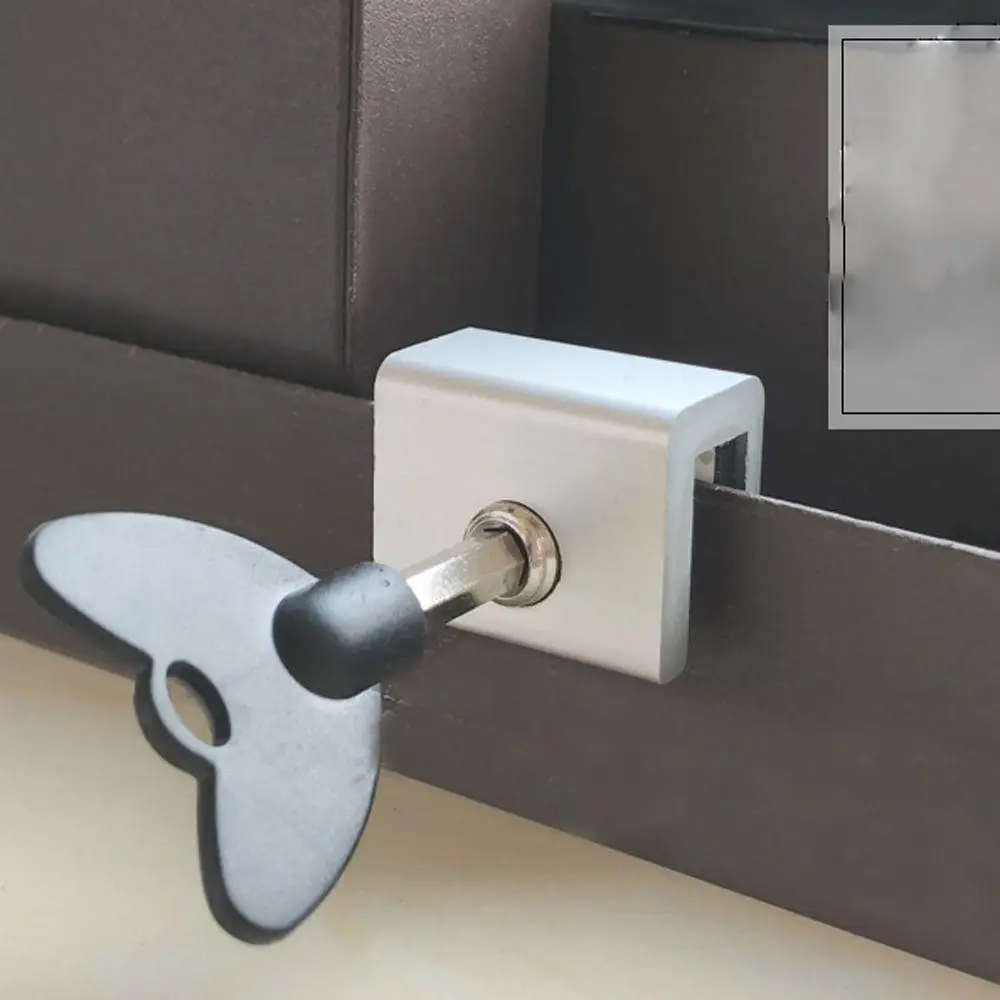 

Security Lock Adjustable Baby Safety Cabinet Lock Child Protection Aluminum Alloy Window Lock