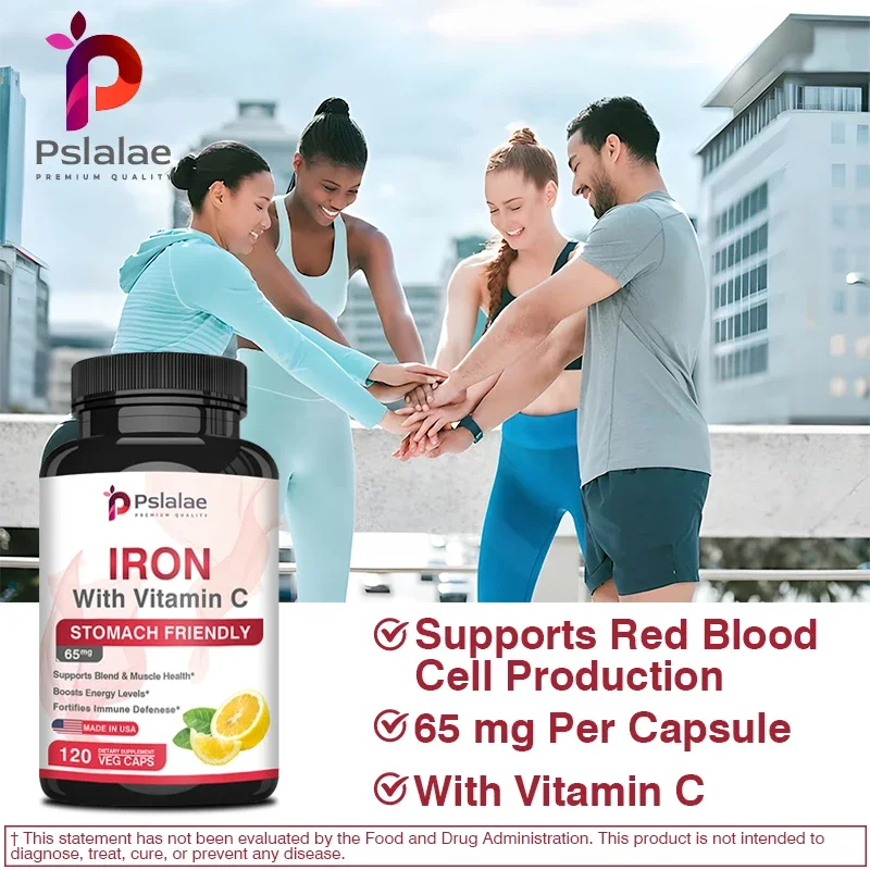 Iron and Vitamin C Supplements - Increase Energy, Improve Focus, and Improve Immune Function