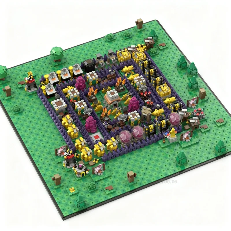 10397pcs MOC Games Complete Clash Clans Base Town Hall Model Toys Building Blocks Construction Christmas Gift DIY Assemble Kids