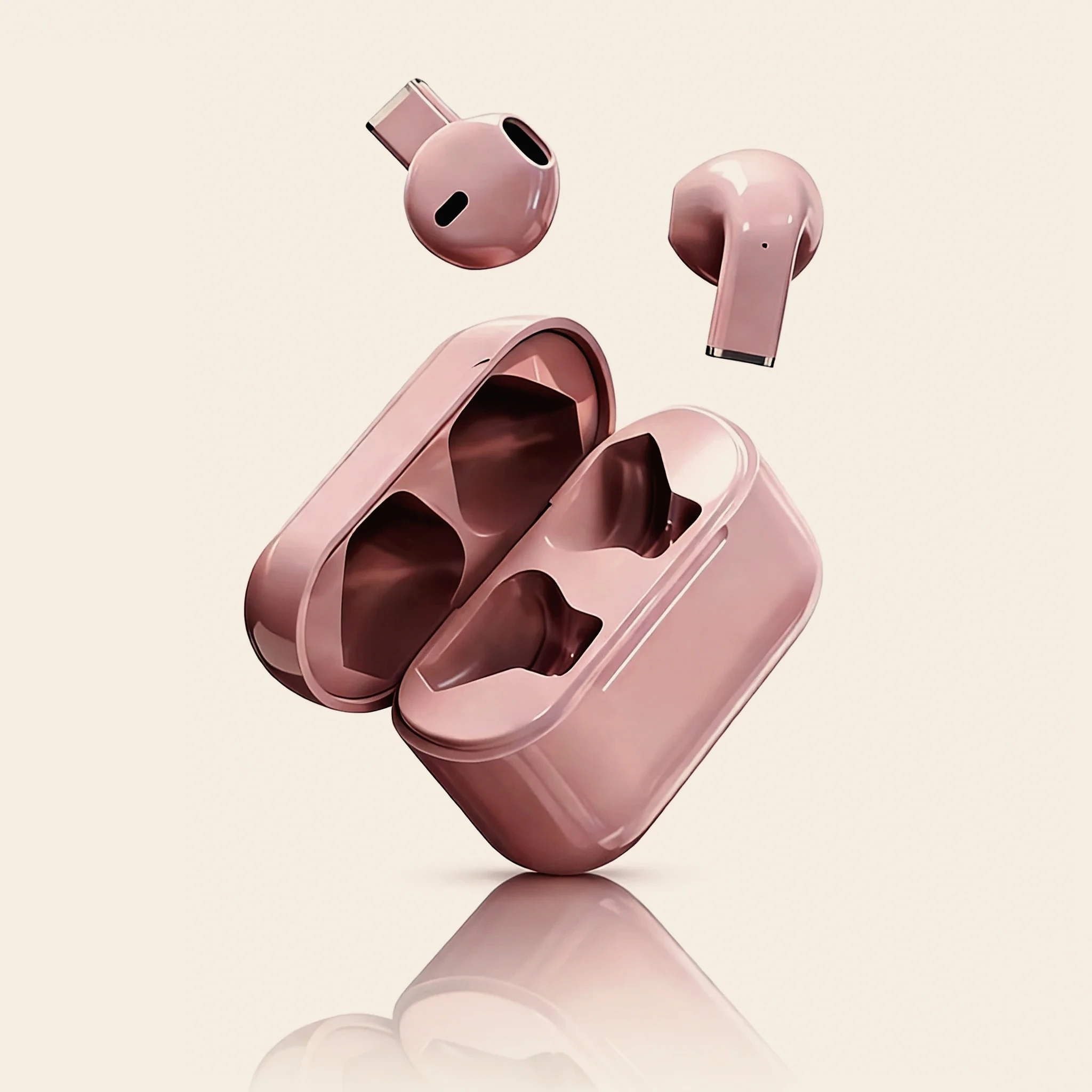 Mini Earphones Wireless Bluetooth 5.4 Earbuds Long-Lasting TWS Noise Cancellation Headphones Extended Battery Life With Mic
