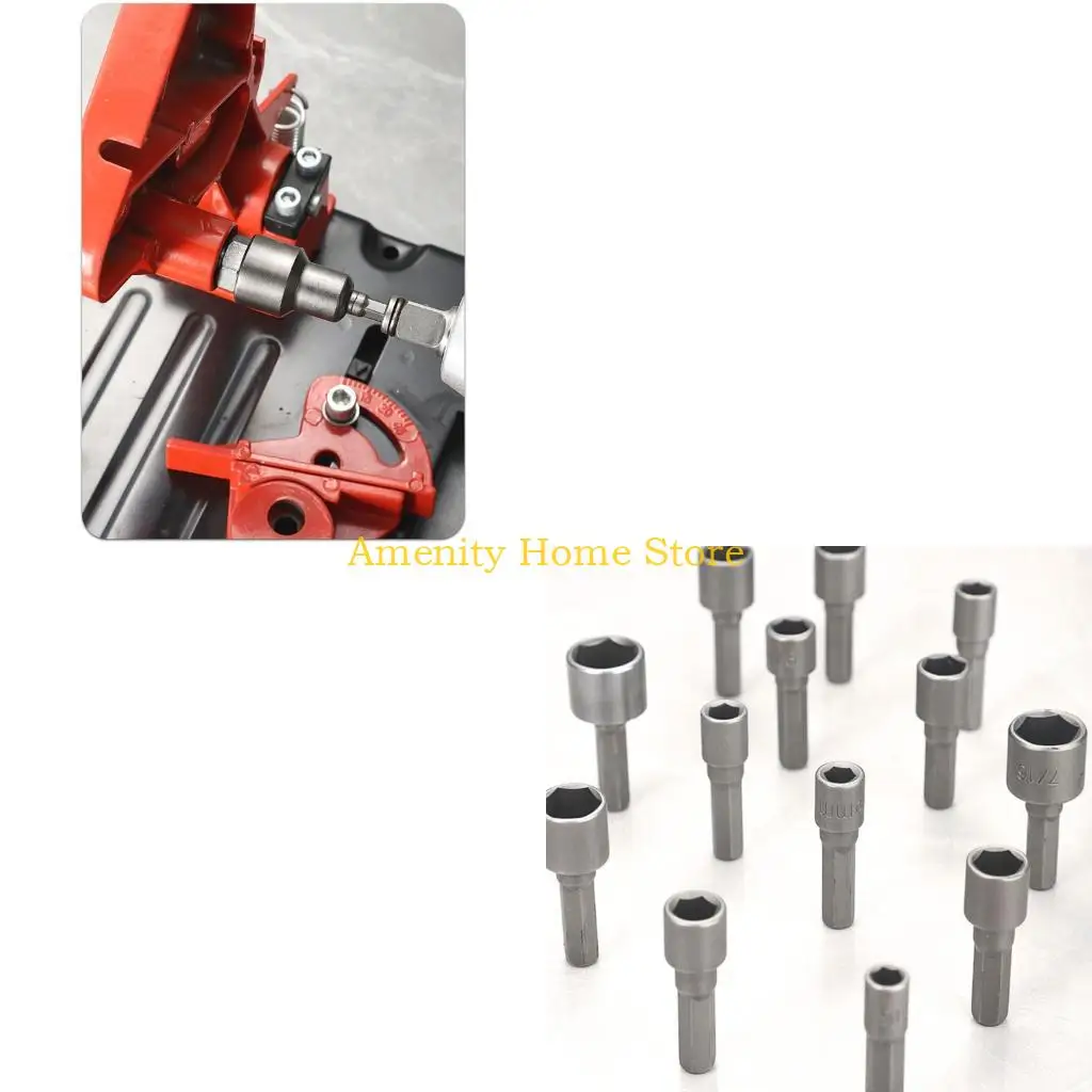 F26C High Performances 14 Piece Sockets Set Long Design For Hard To Reaches Areas And DIY Projects
