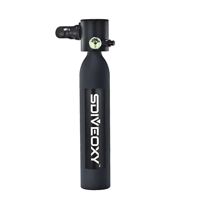 

【SDIVEOXY】0.5L Mini Compact Diving Tank,Up to 6 Minutes Underwater Breathing, 30 Feet Depth,for Shallow Water Exploration