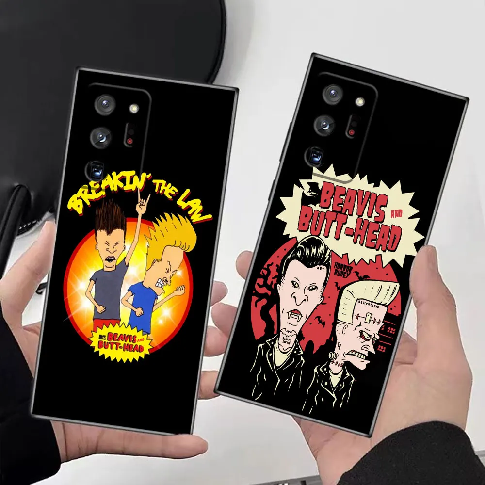 Phone Funda Case For Samsung Galaxy NOTE 20 10 9 8 M54 M53 M51 M33 M32 F14 M30 M23 M14 J8 J7 J6 Case Cartoon Beavis And Butthead