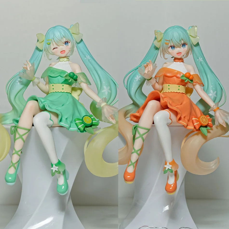 New Hatsune Miku Anime Figurine Kawaii Citrus Miku Figurine Gk Statue Model Doll Collection Room Desk Decoration Toys Gift view 4
