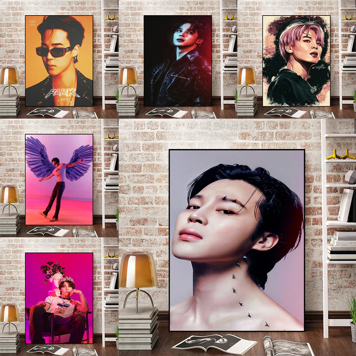 

Singer Park Jimin Kpop Poster Home Decor Posters for Wall Painting Bedroom Decoration Decorative Paintings Art Mural Room Canvas