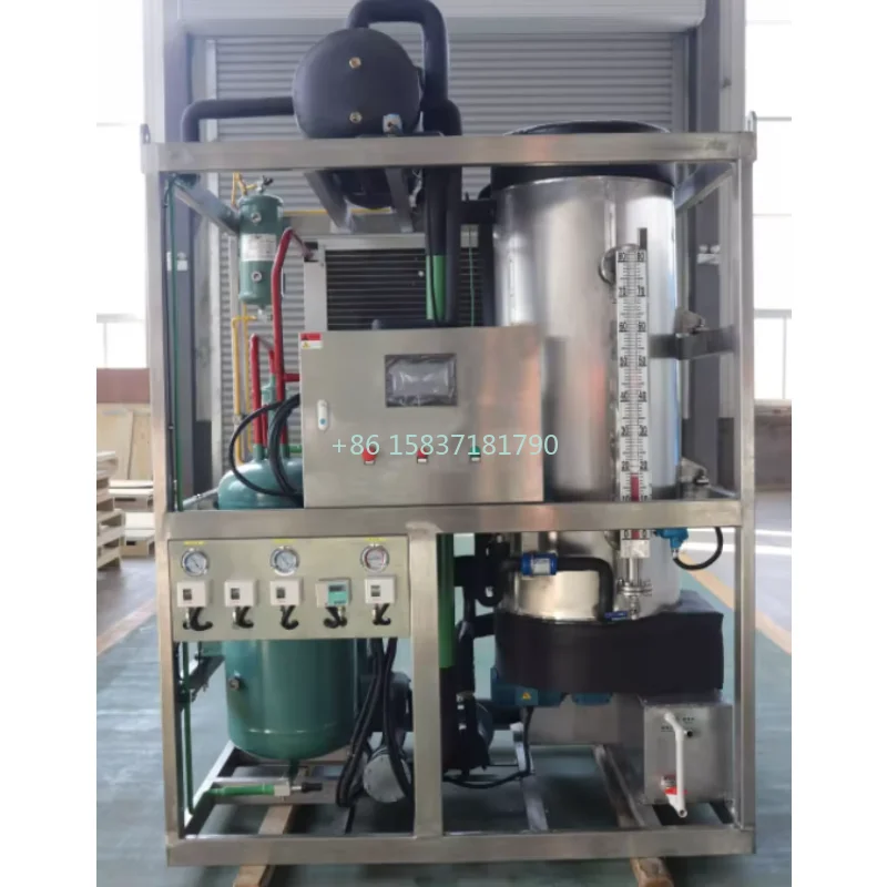 Large Capacity Ice Making Machine Industraial 3 Tons Automatic Cylindrical Tube Ice Ice Tube Without Holes Making Machine for US