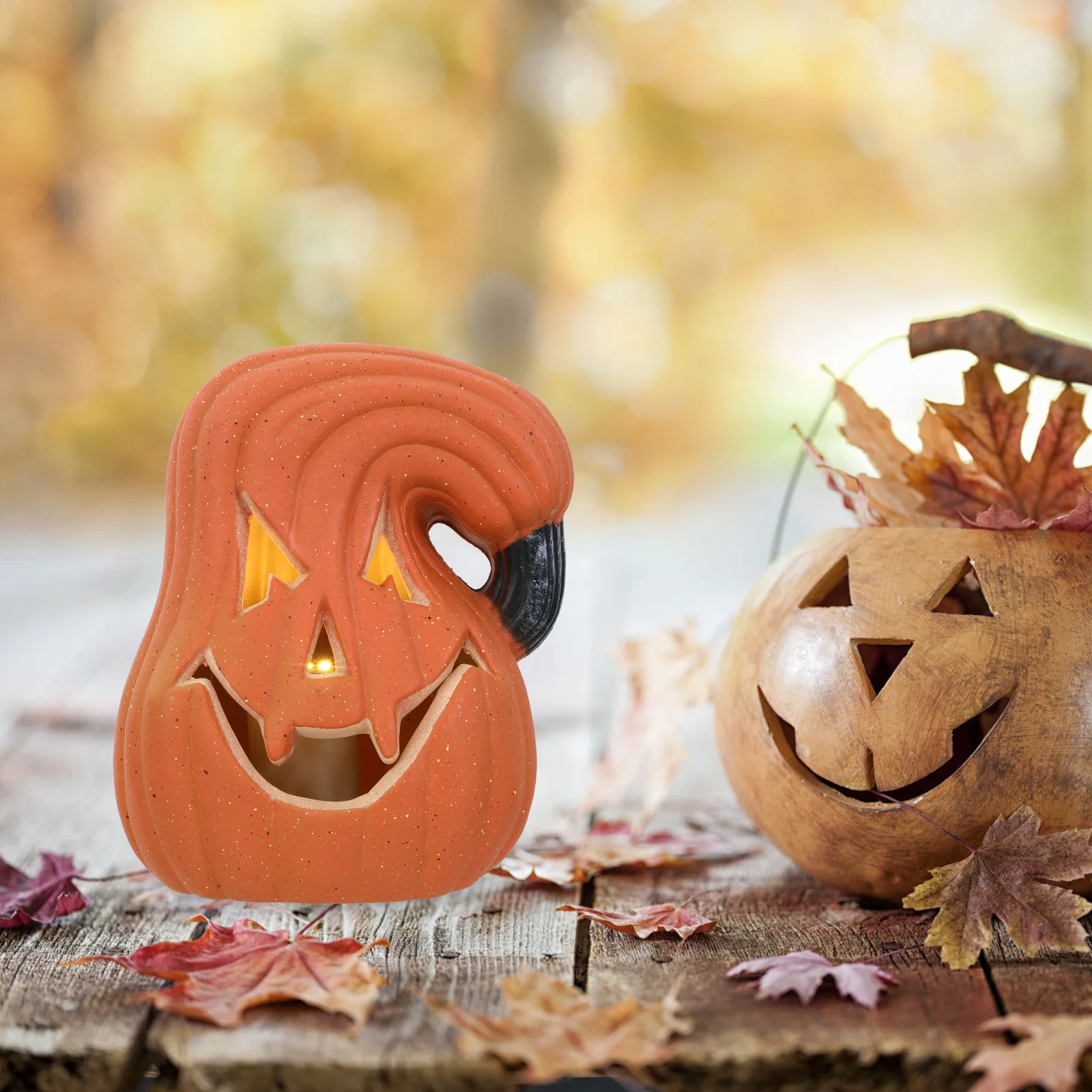 ديكور خفيف للهالوين مصباح اليقطين الجميل لتزيين المنزل والحفلات والمهرجانات ومصباح اليقطين للهالوين #4