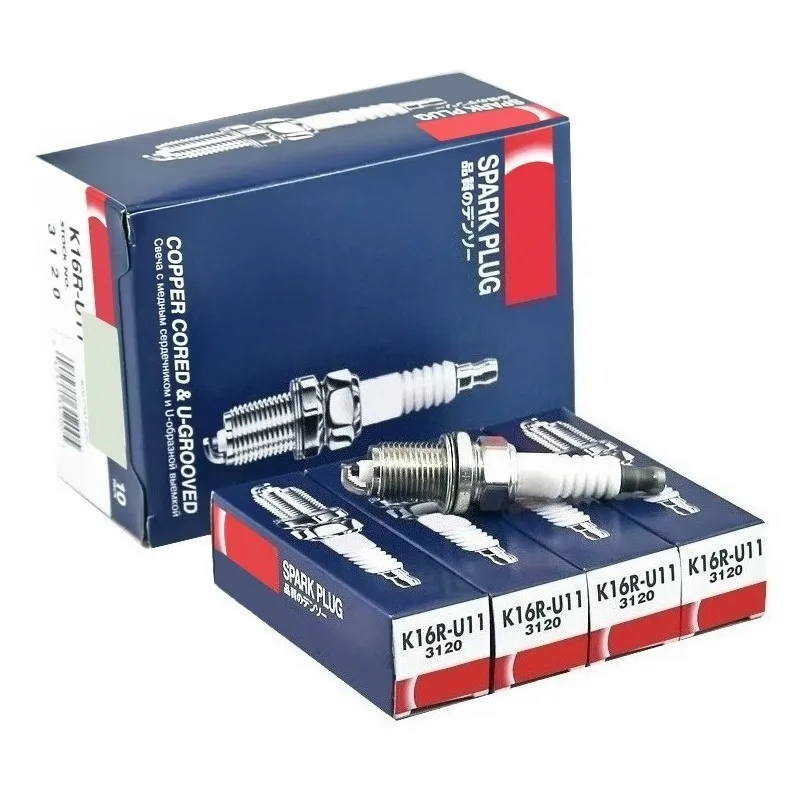 

4/6PCS Spark Plug 3120 K16R-U11 for Hyundai Sonata Kia Lexus GS300 Audi Toyota Yaris Mistubishi Jaguar XK Dodge 2.4L 3.0L 3.2L