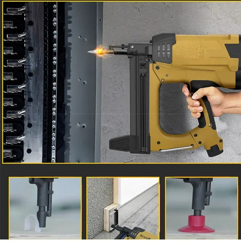 

220V New Gas Gun Steel Nail Gun Multi-function Gas Gas Nail Grab Water Electrician Special Concrete Shooting Nail Artifact