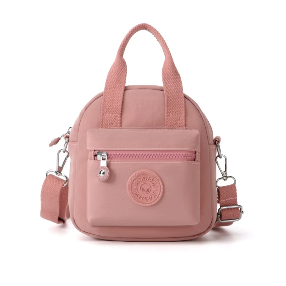 

Multifunctional Crossbody Phone Pouch Handheld Street Style Nylon Shoulder Bag Solid Color Korean Style Small Square Bag