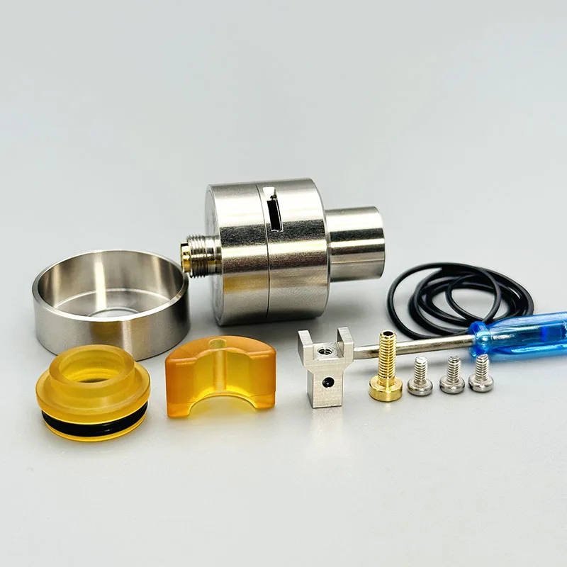 DIY Matty RDA Tank Atomizer 316SS double Single Coil Rebuilding Dripping Tank With Squonk BF PIN 24mm Ring For 510 Vape BOX Mod