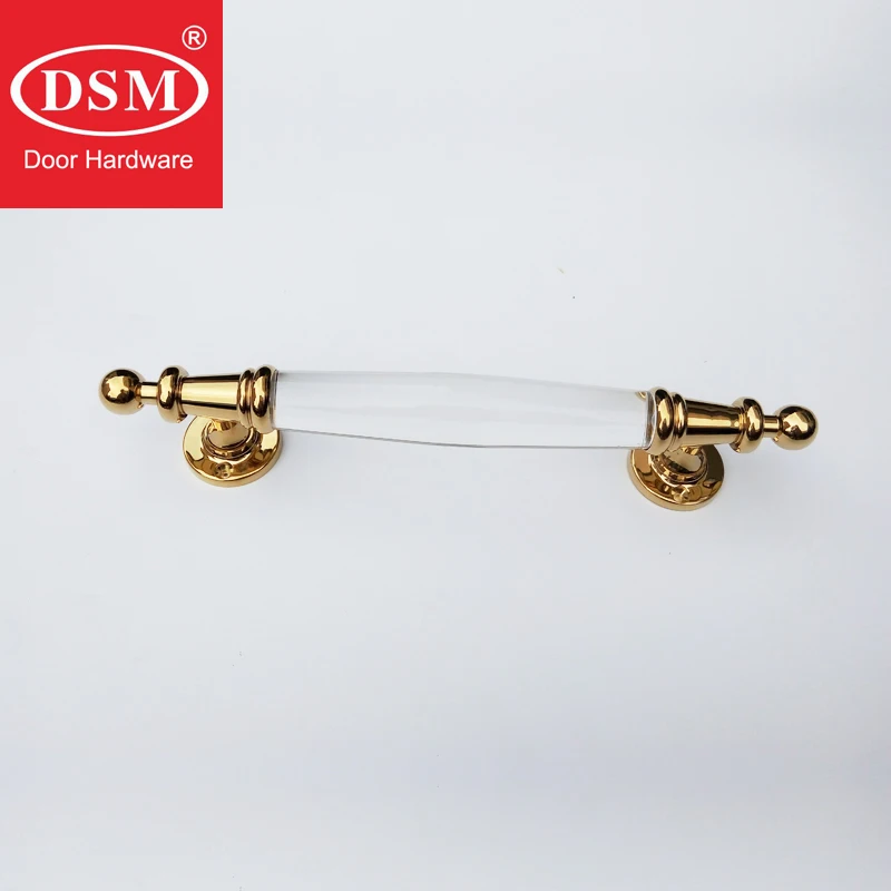 

Transparent Acrylic Plexiglass Pull Handle Home Interior Wooden Door Handle Surface Mounted Doors Knob PA-376A-L300mm-PVD