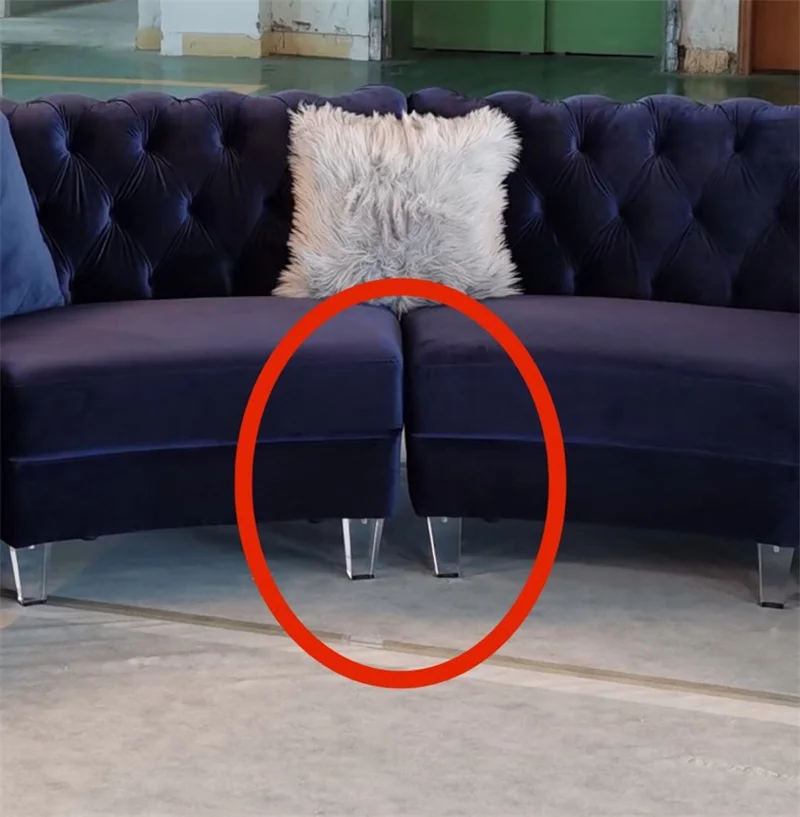 Pieds de Canapé Carrés Transparents en Acrylique, Meubles Modernes, Commode, Garde-Robe