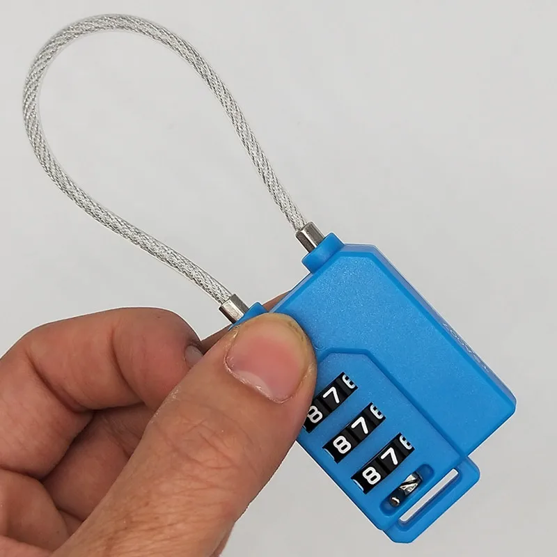 Padlock Travel Smart Combination Locks 3 Digit Password Resettable Security Lock Code for Suitcase Luggage Bag Suit Hardware