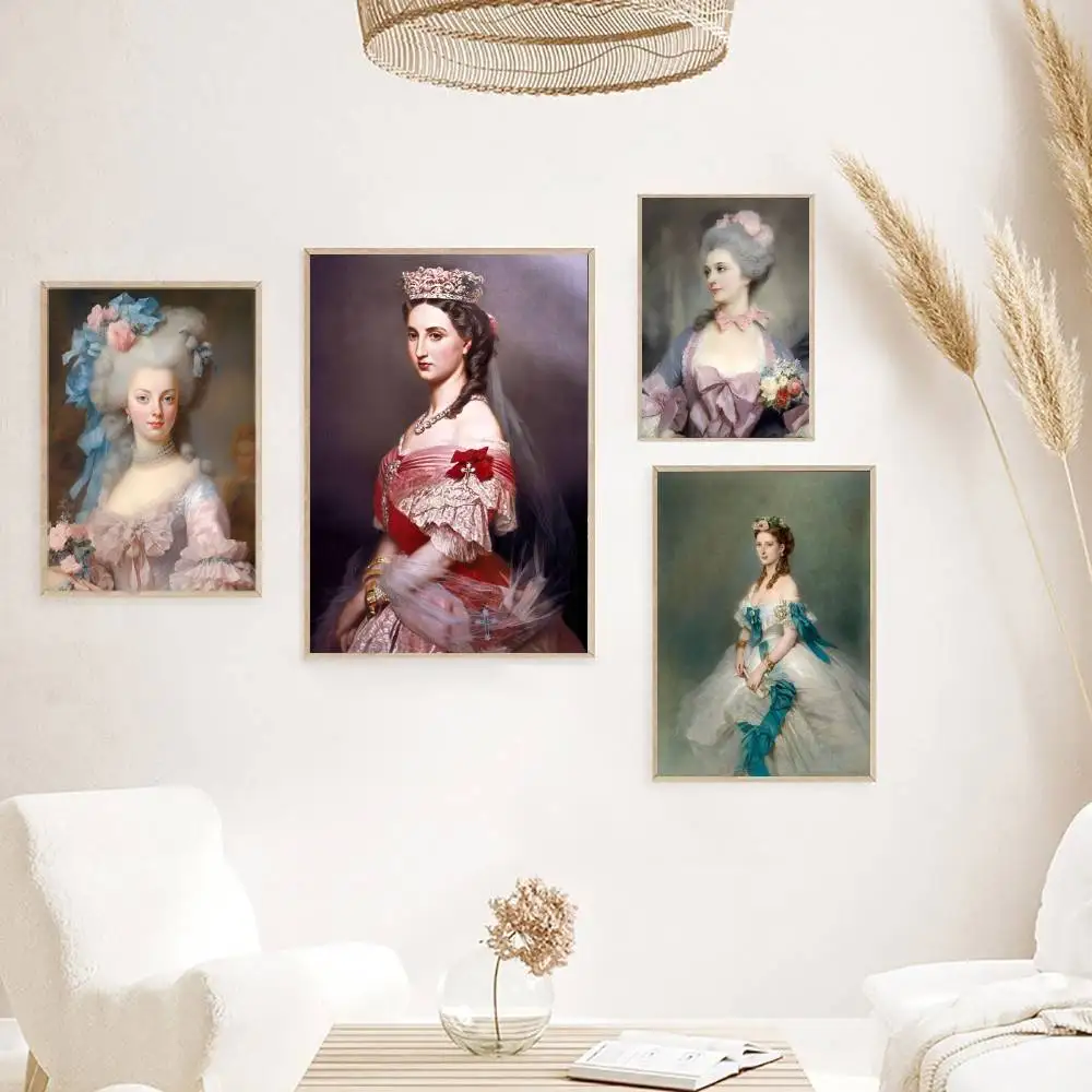 1 قطعة ماري أنطوانيت المشارك ذاتية اللصق الفن مقاوم للماء ورقة ملصق مقهى بار غرفة جدار ديكور