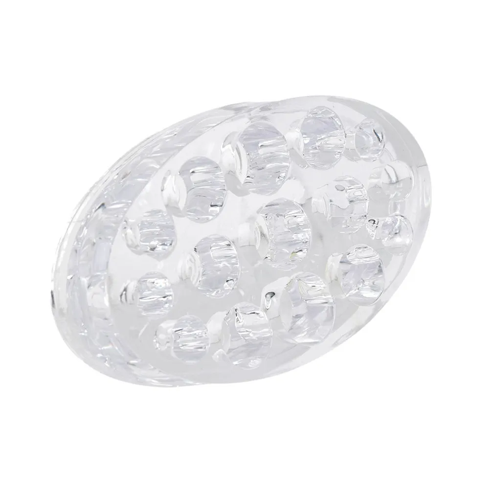 Stylish Ellipse Shaped Acrylic Pigment Holder Stand Transparent Ink Cup Organizer Prevents Spills Fits Embroidery Pens and Small