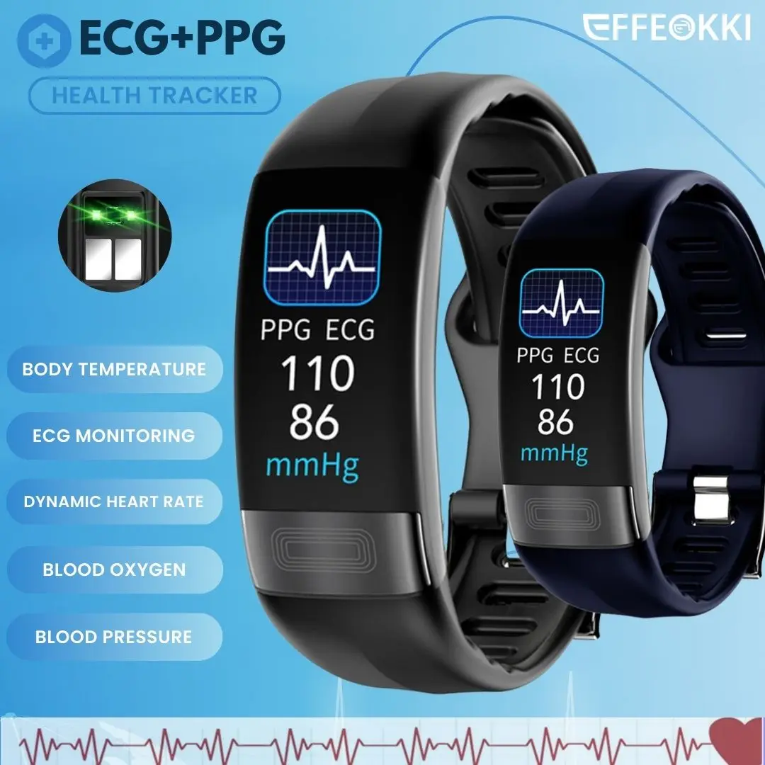 Smart Watch Male Ekg Smartband Hombre Waterproof Ecg Fitness Bracelet Health Bracelets Ppg Health Band Activity Bracelet