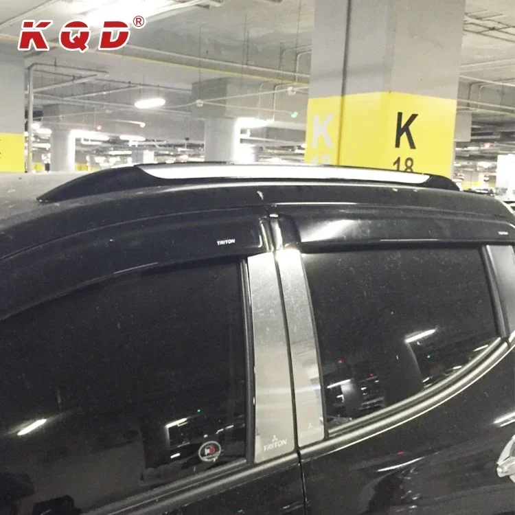 KQD Double color  auto accessories window visor wind deflector for Mitsubishi L200 Triton