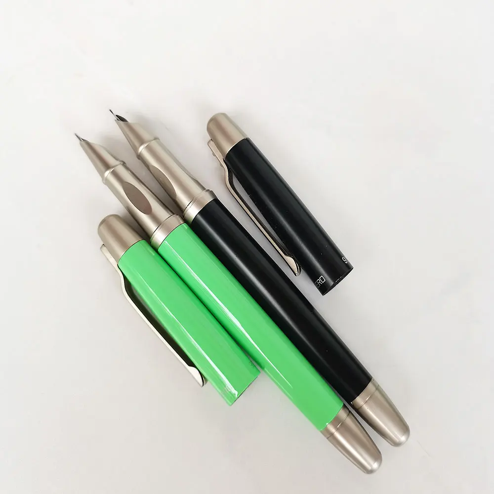 

Hero 9336 Fountain Pen with EF Nib Writing, Smooth Green Metal Rod, Student Practice, Business Office Stationery