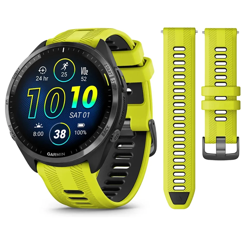 Спортивный силиконовый ремешок для Garmin Forerunner 965, браслет для Forerunner 955 Solar 945 LTE 935 745, аксессуары для ремешка для часов