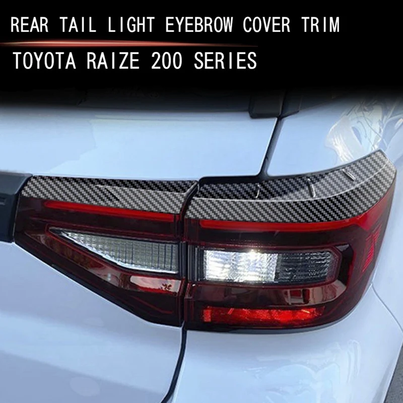 Car Front Headlights Eyebrows Tail Light Eyebrow Cover Trim Spoiler Style For Toyota Raize 200 ROCKY Series