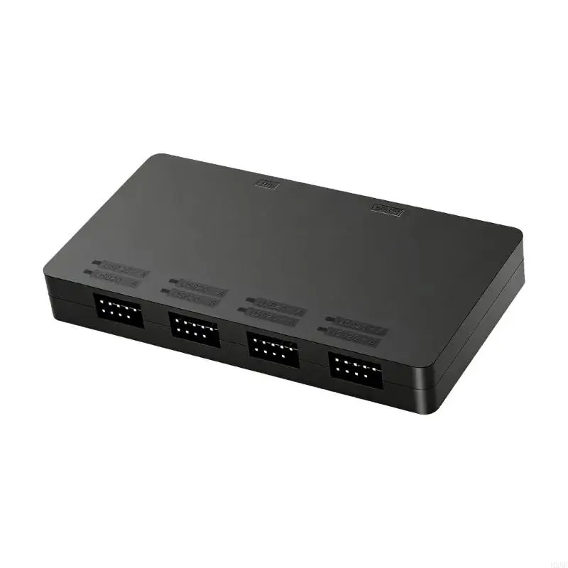 4 Port USB 2.0 9PIN Splitter Adapter Base For PC Laptop Motherboard Several Gadget Attachment Wire Management HX5E