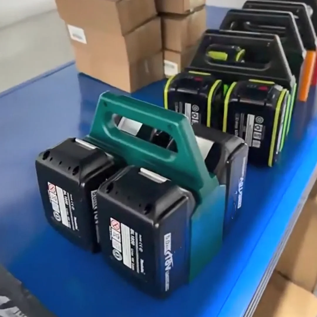 Портативный аккумуляторный органайзер с 4 отделениями для аккумуляторов Makita, устойчивый к высоким температурам ящик для хранения аккумуляторов электроинструмента