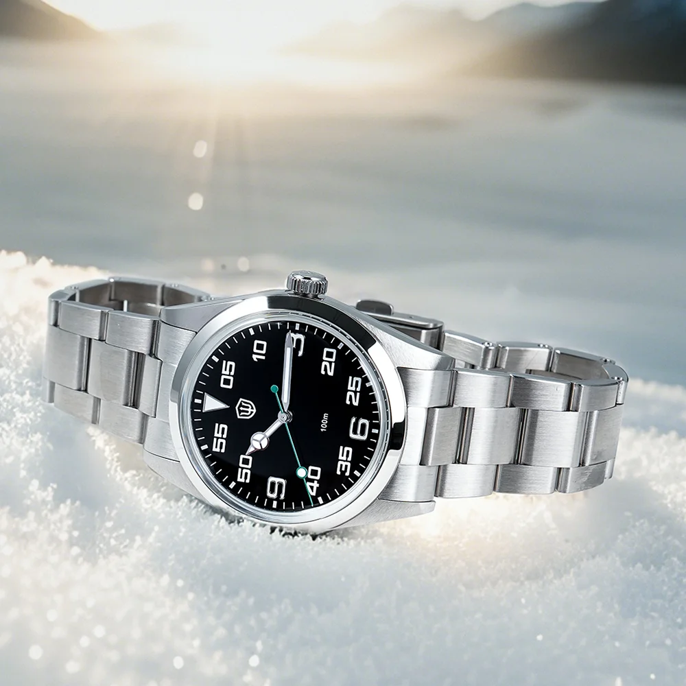 Watchdives WD1016 V3 ساعات كوارتز VH31 حركة الاجتياح K1 الياقوت 100 متر مقاوم للماء سوار الفولاذ المقاوم للصدأ ساعة كلاسيكية رجل