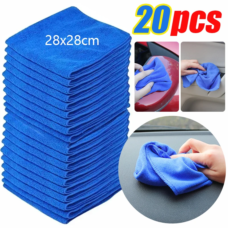 Car Wash Blue Drying ClothTowel Household Cleaning Cloths AutoDetailing Polishing Cloth Home CleanTools Universal 28x28cm 10 pairs 3d cardboard glasses glasses universal anaglyph 3d glasses cardboard paper red blue cyan or movie